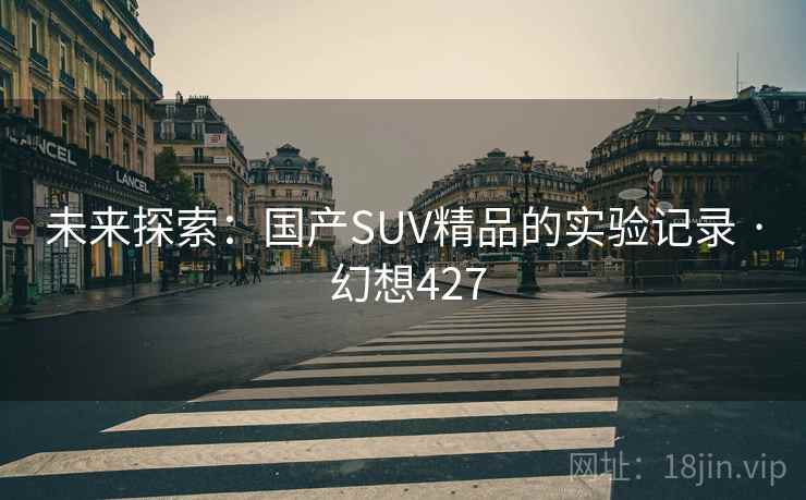 未来探索：国产SUV精品的实验记录 · 幻想427